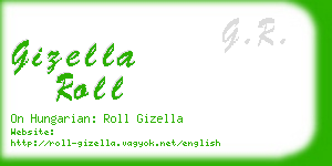 gizella roll business card